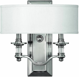 14"W Sussex 2-Light ADA Wall Sconce Brushed Nickel