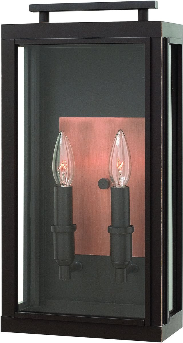 Hinkley Sutcliffe 2-Light Outdoor Wall Light Oil Rubbed Bronze 2914OZ         