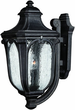 22"H Trafalgar 3-Light Large Outdoor Wall Lantern Museum Black