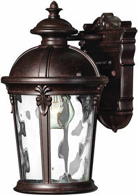 13"H Windsor 1-Light Outdoor Wall Lantern River Rock