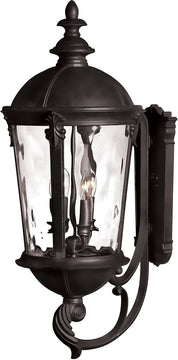 32"H Windsor 4-Light Wall Outdoor Black