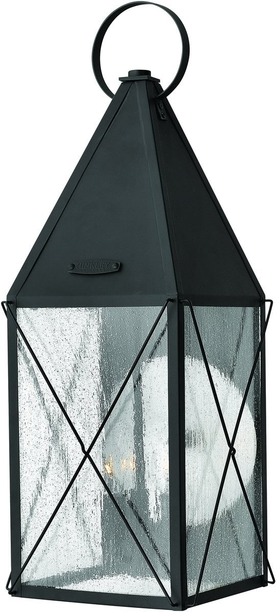 Hinkley York 3-Light Large Outdoor Wall Lantern Black 1845BK