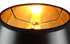 HomeConcept 9x13x9 Black Parchment Gold-Lined Floor Lampshade 