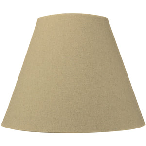 14"W x 11"H Empire Sand Linen Spider Fitter Lampshade