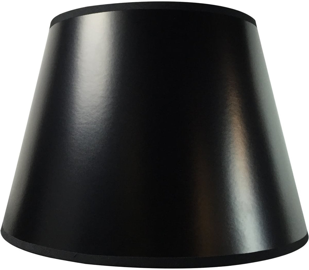 HomeConcept 9x13x9 Black Parchment Gold-Lined Floor Lampshade 