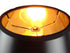 HomeConcept Swag Pendant Plug-In One Light Bold Black/Gold Shade 6x12x9.5