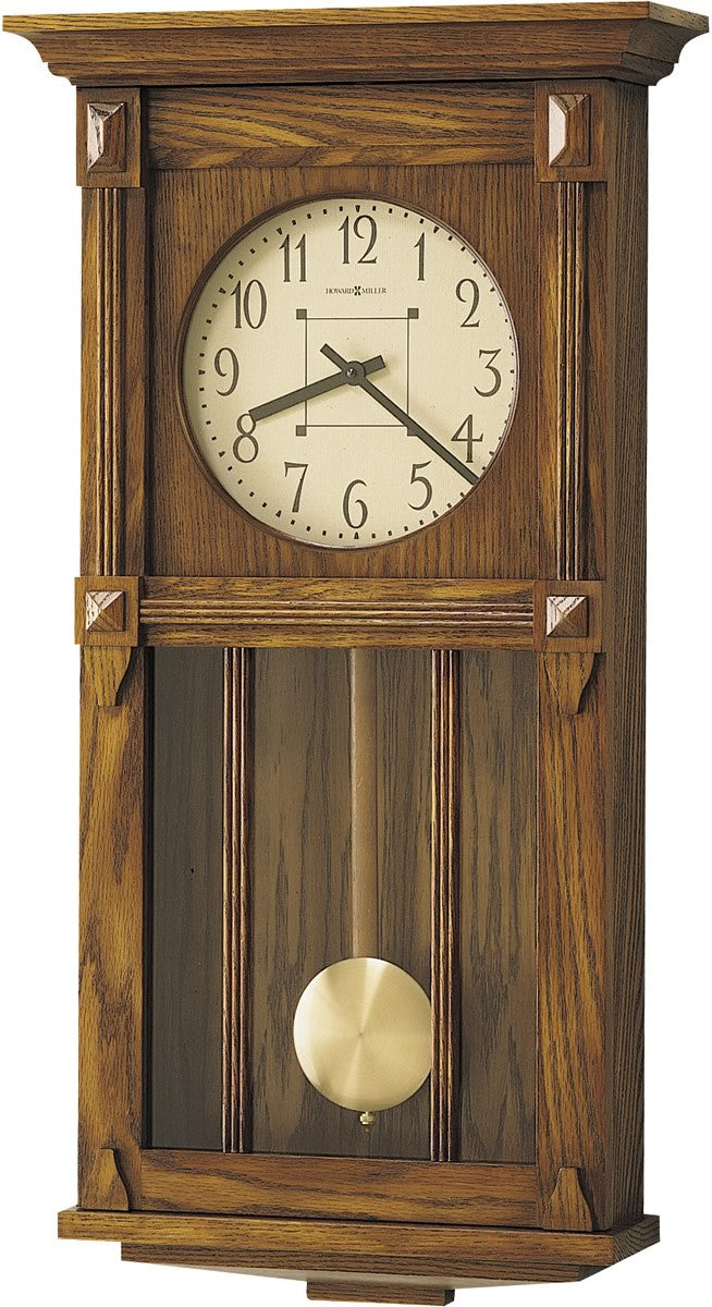 Howard Miller Ashbee II Quartz Wall Clock Heritage Oak 620185