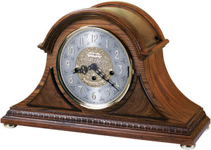 11"H Barrett II Mantel Clock Oak Yorkshire