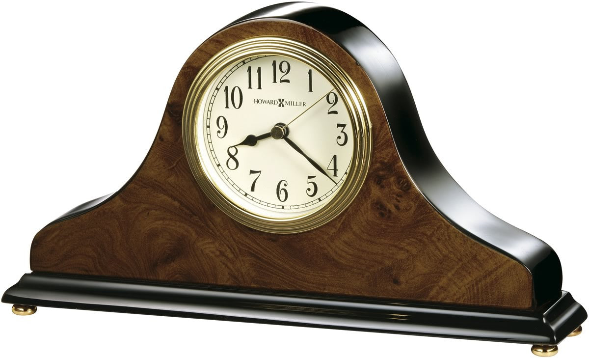 Howard Miller Baxter Table Clock Walnut Piano 645-578