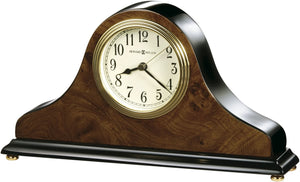 6"H Baxter Table Clock Walnut Piano