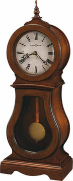 24"H Cleo Mantel Clock in Chestnut