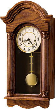 26"H Daniel Wall Clock Oak Yorkshire