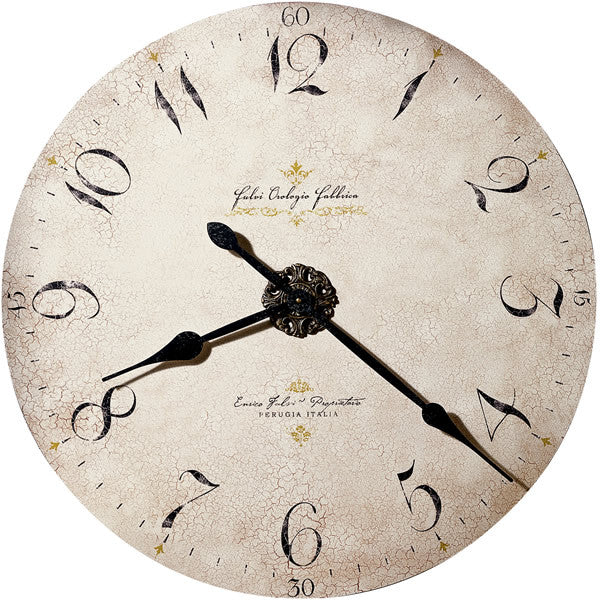 Howard Miller Enrico Fulvi Wall Clock Antique 620369