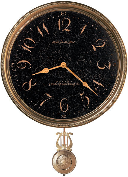 Howard Miller Paris Night Wall Clock Antique Brass 620449