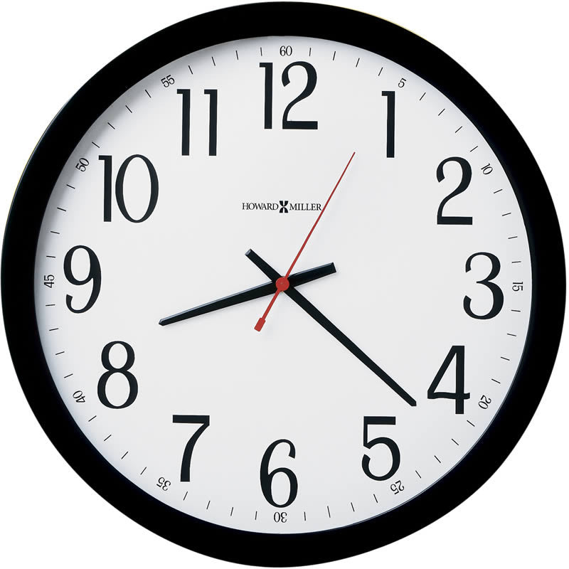 Howard Miller Gallery Wall Wall Clock Black 625166