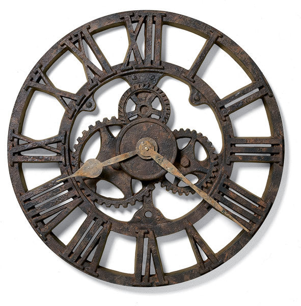 Howard Miller Allentown Wall Clock Rusted Antique 625-275