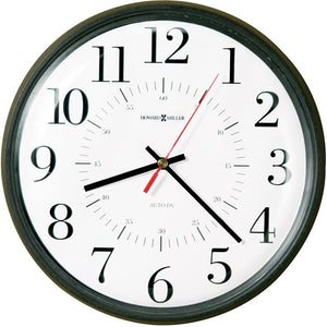 14"H Alton Wall Clock Matte Black