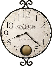 18"H Randall Wall Clock Warm Gray