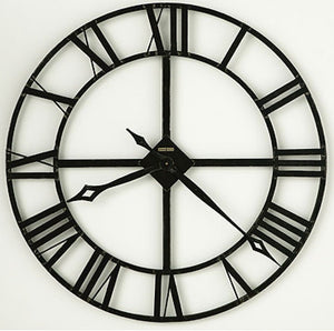 32"H Lacy Wrought Iron Wall Clock