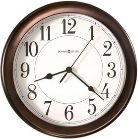 9"H Virgo Wall Clock Oil-Rubbed Bronze