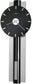 Howard Miller Hudson Wall Clock High Gloss Black Lacquer 625403