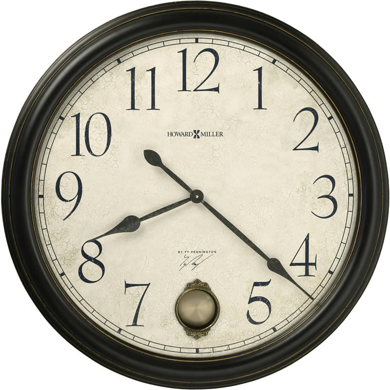 Howard Miller Ty Pennington's Signature Series Glenwood Falls Wall Clock Black Statin 625444