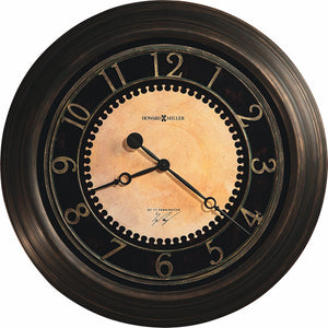 26"H Chadwick Wall Clock in Antique brushed brass