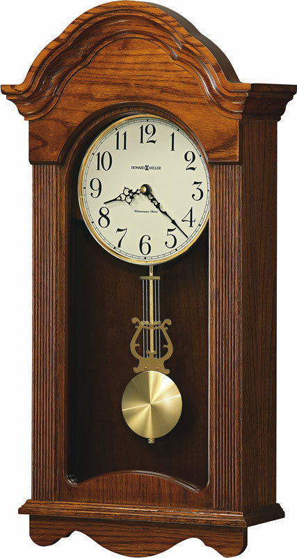 25"H Jayla Tall Wall Clock in Legacy Oak