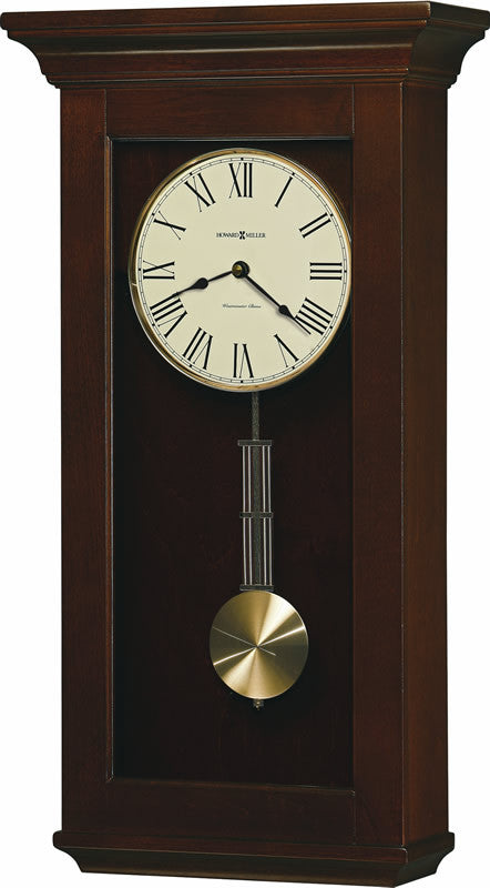 Howard Miller Continental Tall Wall Clock in Cherry Bordeaux 625468