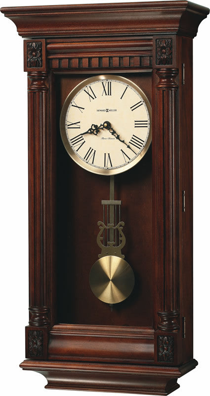 Howard Miller Lewisburg Tall Wall Clock in Tuscany Cherry 625474
