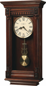 27"H Lewisburg Tall Wall Clock in Tuscany Cherry