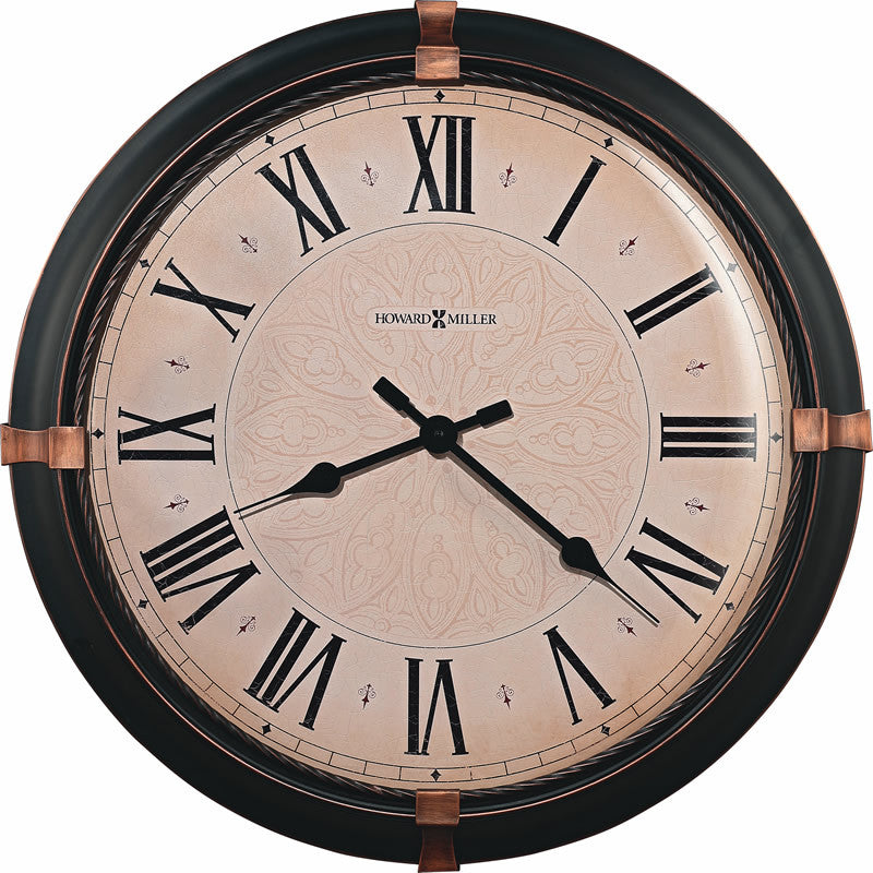 Howard Miller Atwater Wall Clock in Dark Rubbed Bronze 625-498