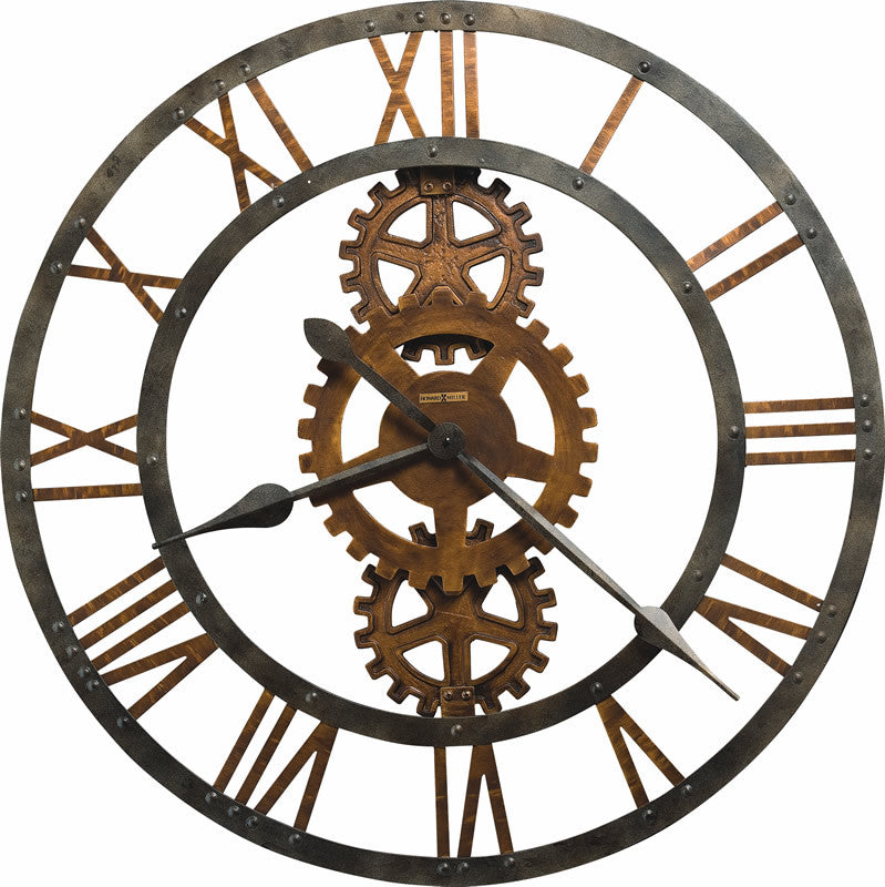 Howard Miller Crosby Wall Clock in Antique Brass 625517