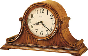 11"H Hillsborough Mantel Clock Oak Yorkshire