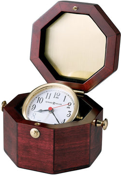 4"H Chronometer Alarm Clock Cherry