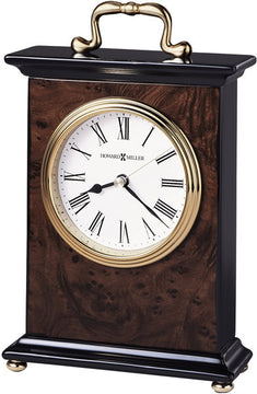 8"H Berkley Table-top Clock High-Gloss Walnut
