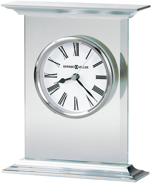 7"H Clifton Table-top Clock Brushed Aluminum