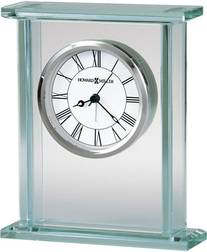 7"H Cooper Table-top Clock Polished Chrome and Silver