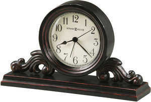 6"H Bishop Tabletop Clock Worn Black