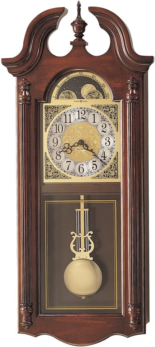Howard Miller Fenwick Quartz Wall Clock Windsor Cherry 620158