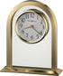 Howard Miller Imperial Table Clock Brushed and Polished Brass Tone 645574