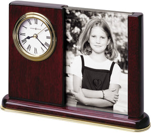 6"H Portrait Caddy Office Clock Rosewood Hall