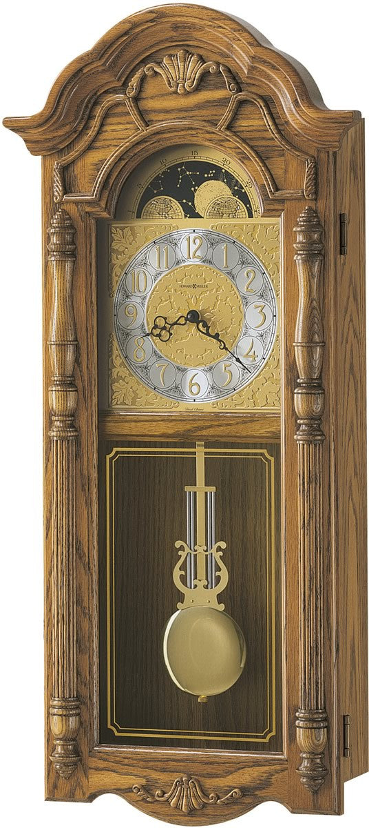Howard Miller Rothwell Quartz Wall Clock Golden Oak 620184