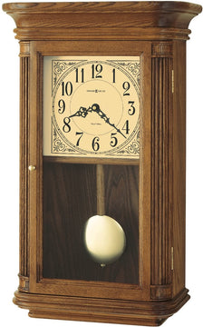 22"H Westbrook Quartz Wall Clock Oak Yorkshire