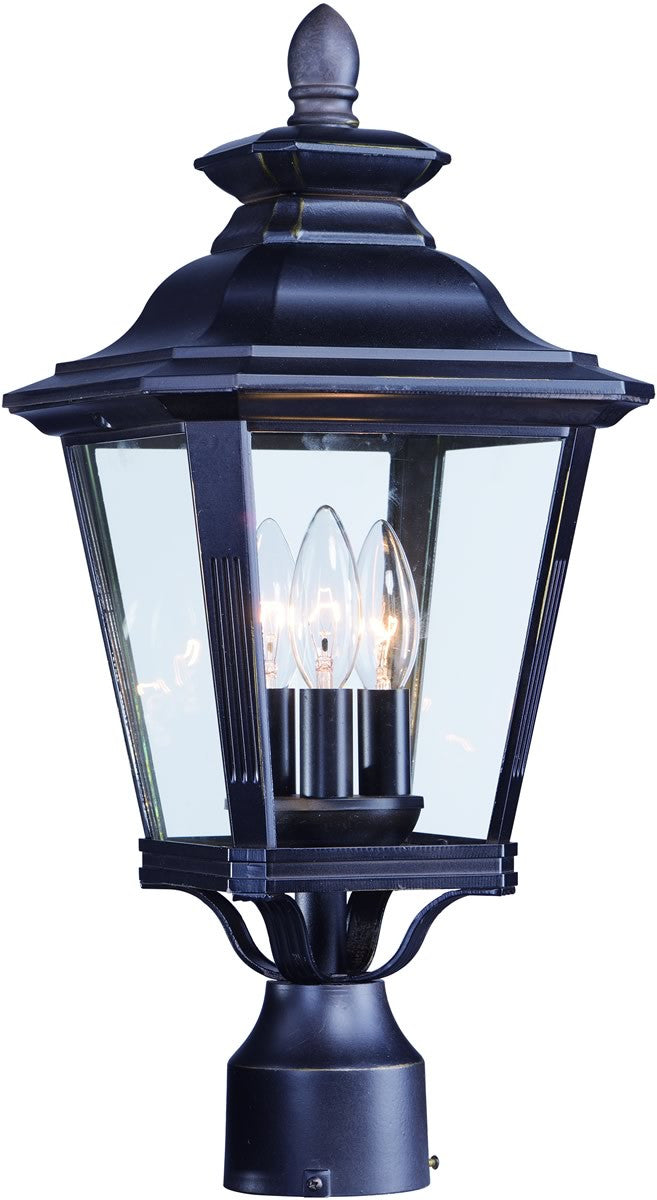 Maxim Knoxville 3-Light Outdoor Post 1130CLBZ