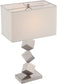 Lite Source Agostino 1-Light Table Lamps Satin Nickel LS22602