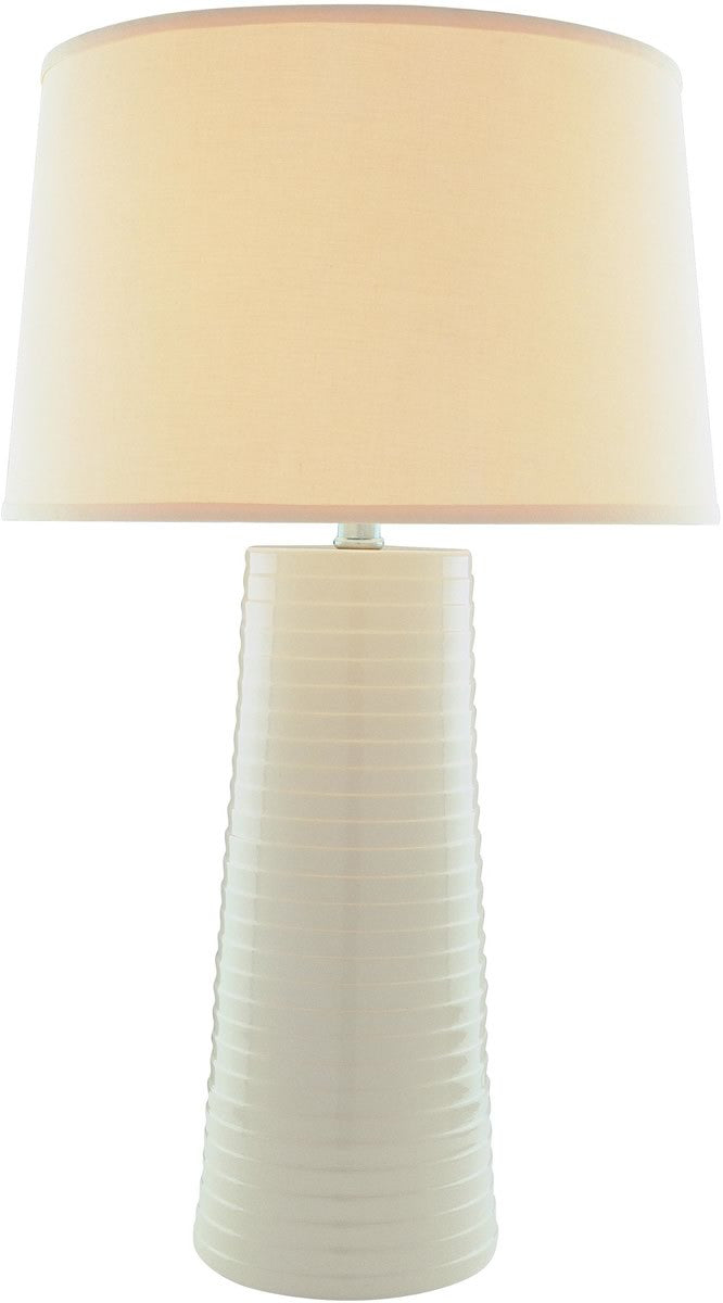 Lite Source Ashanti 1-Light Fluorescent Table Lamp Ivory LSF20830IVY