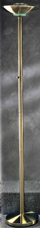 Lite Source Basics II Halogen Floor Lamp Antique Brass LS80910AB