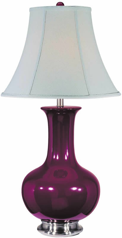 Lite Source Belicia 1-Light Table Lamp Burgandy LS21325BURG