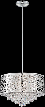 16"W Benedetta 4-Light Pendant Lamp Chrome
